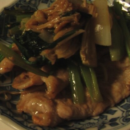 小松菜がはごたえあって本格的な一皿が出来ました。レシピありがとうございます！